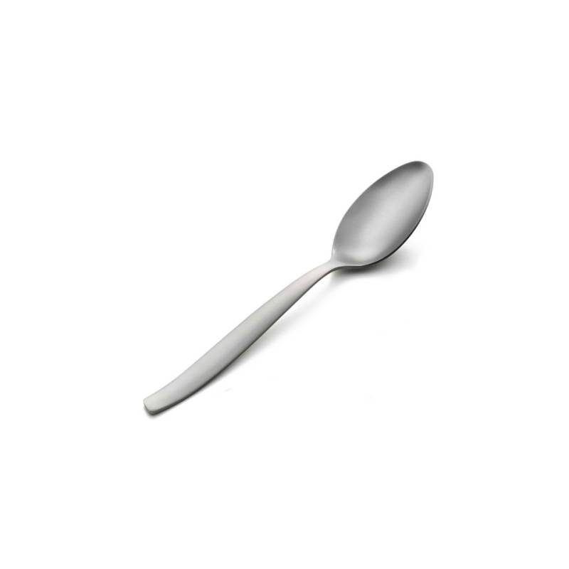 Shark table spoon in sandblasted steel cm 20.8