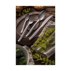 Shark table spoon in sandblasted steel cm 20.8