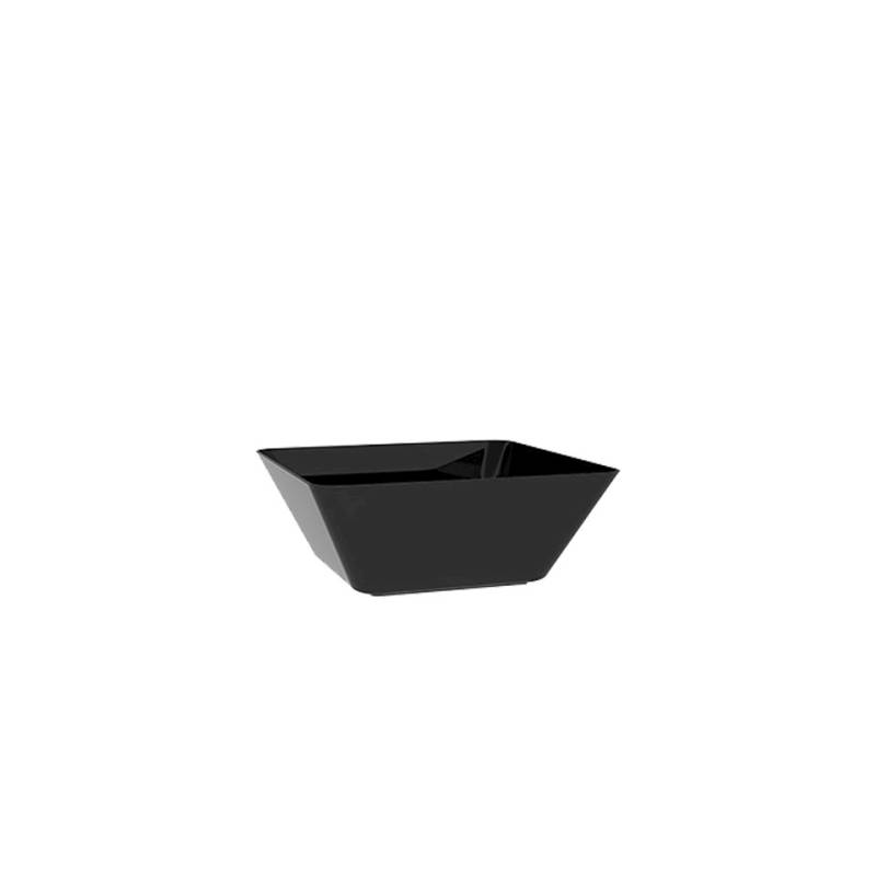 Space 5 black polystyrene cup 13.5x13.5x4 cm