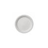 White pulp biodegradable flat plates cm 17.5