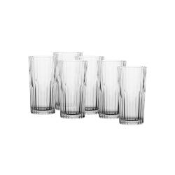 Bicchiere Manhattan in vetro decorato trasparente cl 30,5