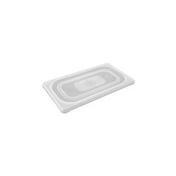 White polypropylene gastronorm lid 1/9 