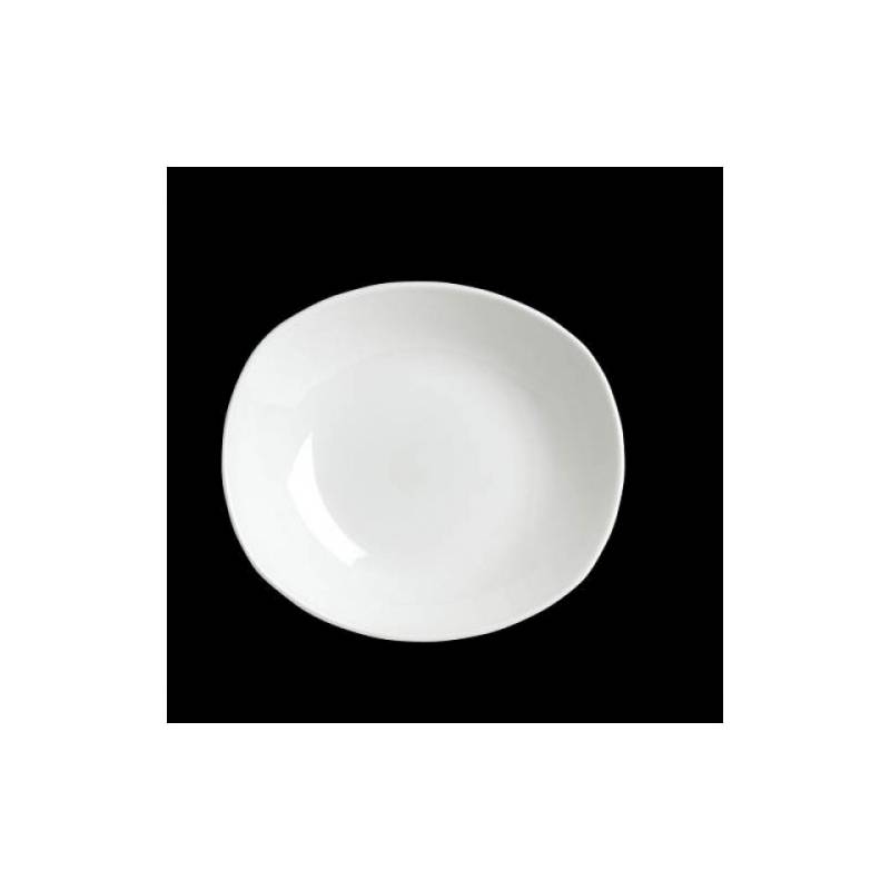 Piatto zest fondo Performance Taste Steelite in ceramica vetrificata bianca cm 31x26
