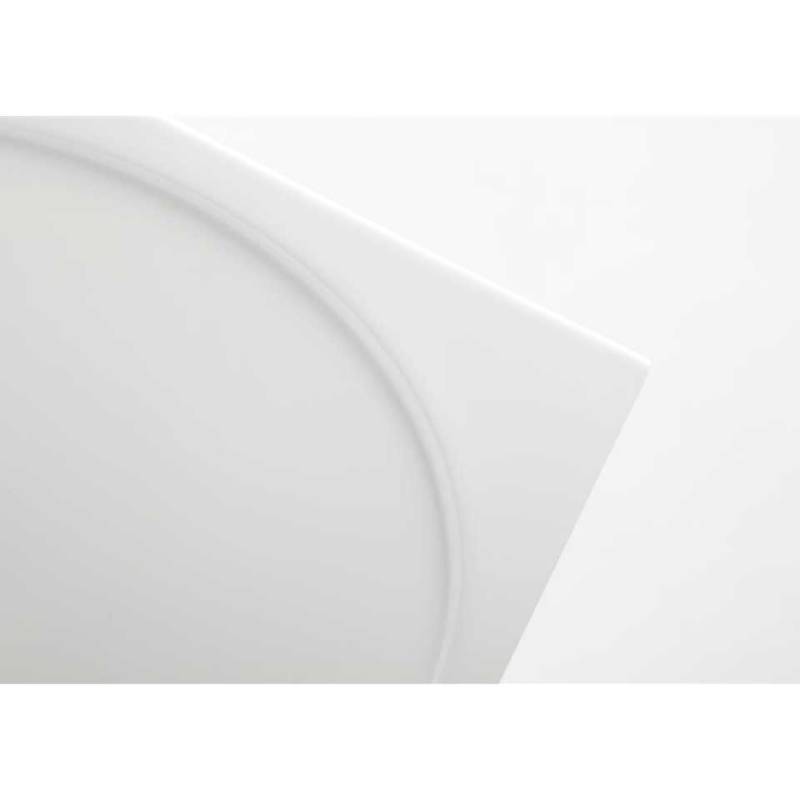 Piatto rettangolare con impronta ovale Phoemics in porcellana bianca cm 36,5x26