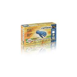 Reflexx powder-free nitrile gloves light blue size S