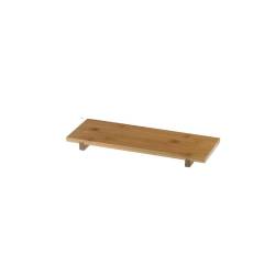 Rectangular bamboo sushi tray cm 30.5x11.5x2.5