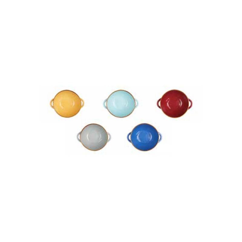 Coppetta riso e zuppa Mediterraneo Novità Home in ceramica fango cm 15x6,5
