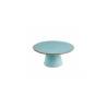 Alzata per dolci Mediterraneo Novità Home in ceramica turchese cm 25x11,5