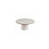 Alzata per dolci Mediterraneo Novità Home in ceramica bianca cm 25x11,5