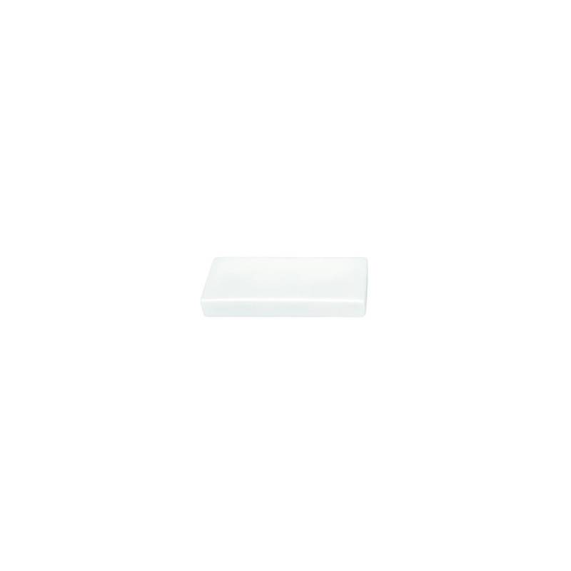 White porcelain cutlery rest tile cm 10.5x4.2