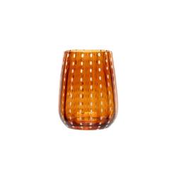 Bicchiere Perlage in vetro soffiato ambra cl 36