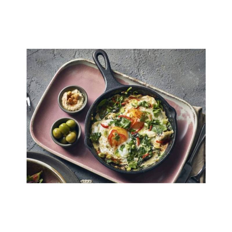 Round frying pan with cast iron handle cm 20x3.4