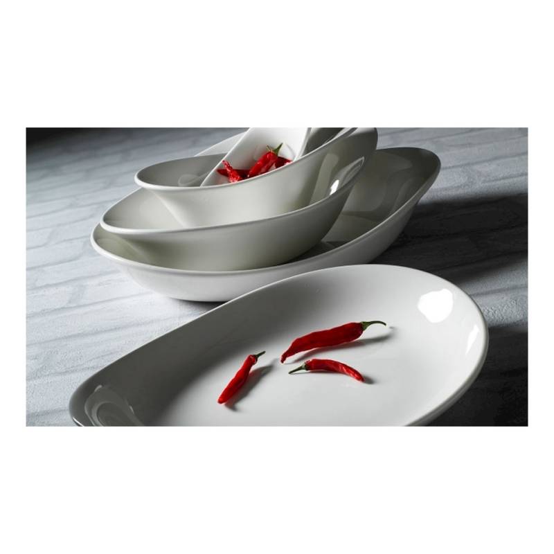 Piatto fondo Freestyle Performance Steelite in ceramica vetrificata bianca cm 27,5x24,5x4,5