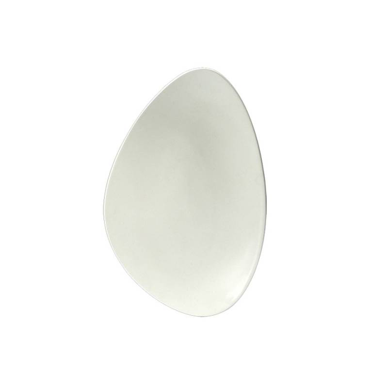 Piatto piano Freestyle Performance Steelite in ceramica vetrificata bianca cm 37,5x24,5