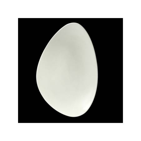 Assiette plate en céramique vitrifiée blanche Freestyle Performance Steelite 37.5x24.5 cm