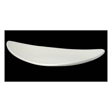 Piatto piano Freestyle Performance Steelite in ceramica vetrificata bianca cm 37,5x24,5