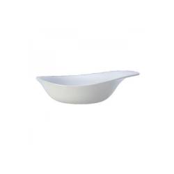 Piatto fondo Freestyle Performance Steelite in ceramica vetrificata bianca cm 25,5x20x5,5