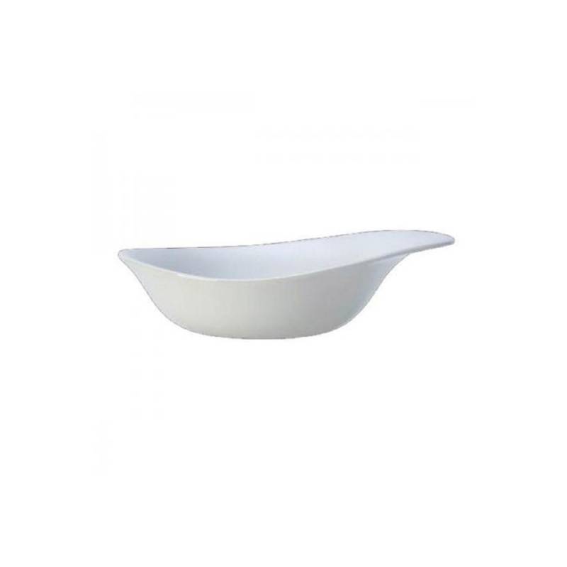 Piatto fondo Freestyle Performance Steelite in ceramica vetrificata bianca cm 25,5x20x5,5