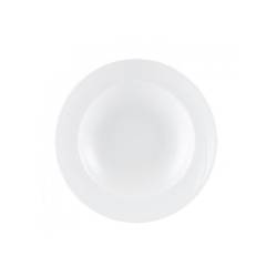 Piatto fondo Spyro Distinction Steelite in ceramica vetrificata bianca cm 23,5
