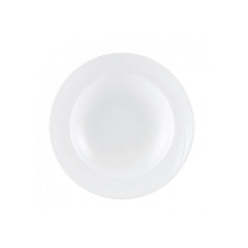 Spyro Distinction Steelite white vitrified ceramic soup plate 23.5 cm