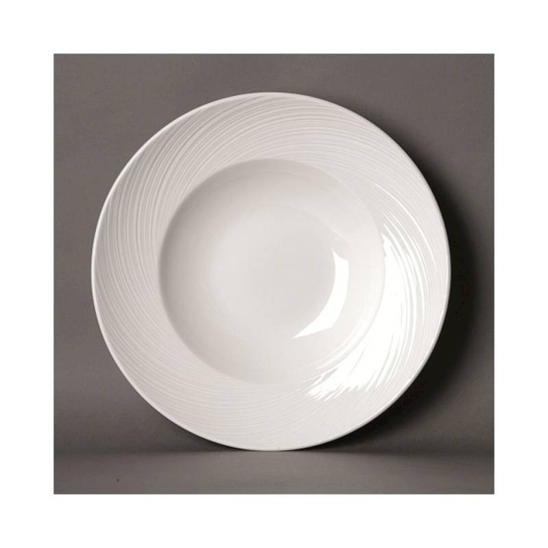 Steelite Spyro Distinction white alumina vitrified nouveau bowl 10 5/8''