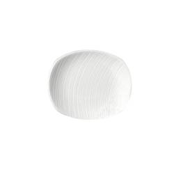 Piatto piano Spyro Distinction Steelite in ceramica vetrificata bianca cm 15x13