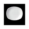 Spyro Distinction Plato llano de cerámica vitrificada blanca Steelite 15x13 cm