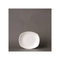 Spyro Distinction Steelite vitrified white ceramic flat plate 15x13 cm