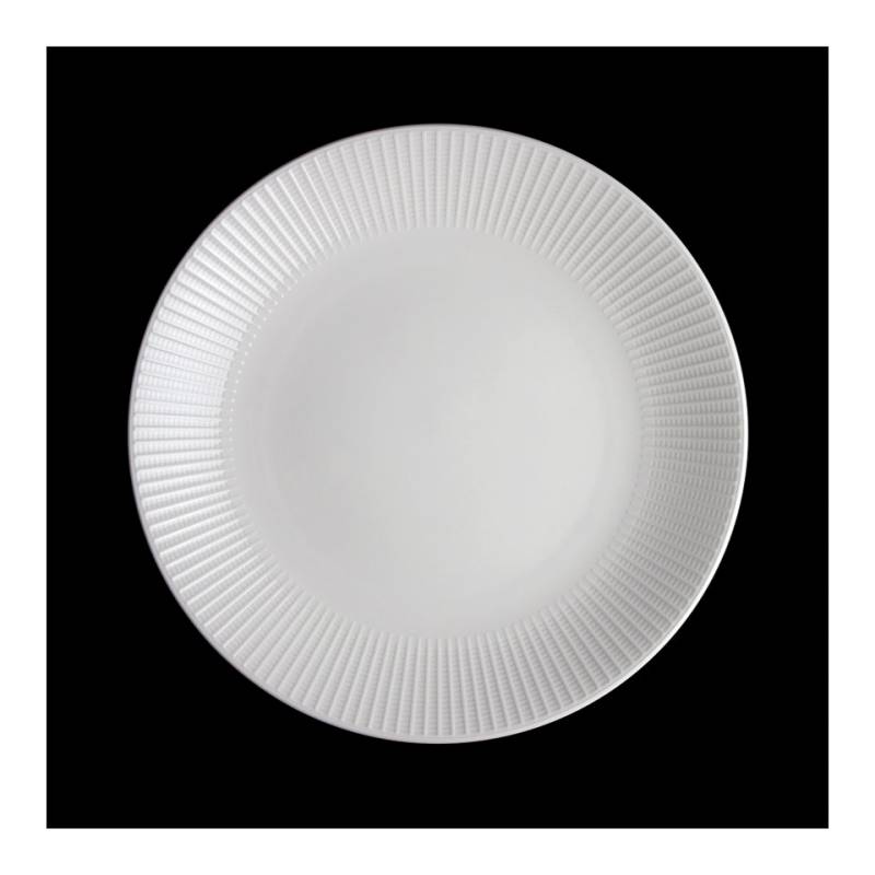 Steelite Willow Distinction white alumina vitrified gourmet coupe plate 11''