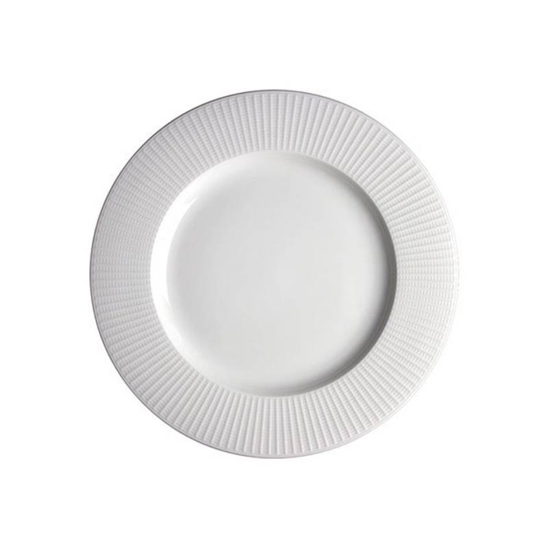 Steelite Willow Distinction white alumina vitrified gourmet plate large well 11 1/4''