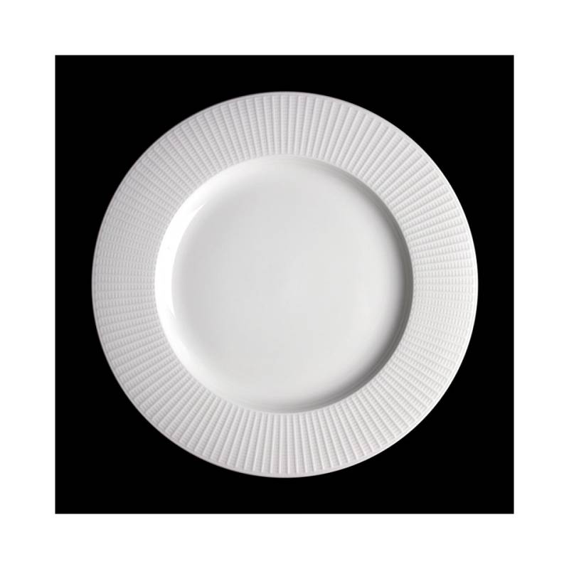 Steelite Willow Distinction white alumina vitrified gourmet plate large well 11 1/4''