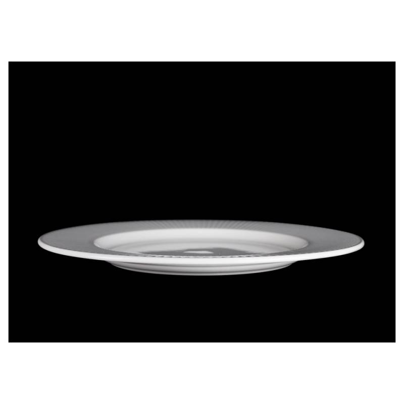 Steelite Willow Distinction white alumina vitrified gourmet plate large well 11 1/4''