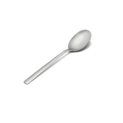 Fashion table spoon in sandblasted stainless steel cm 20.8