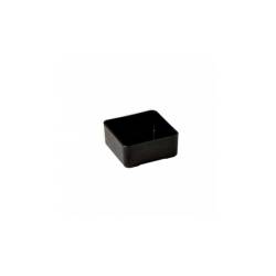 Square black pbt buffet 2.0 cup 5.70x5.70x2.36 inch