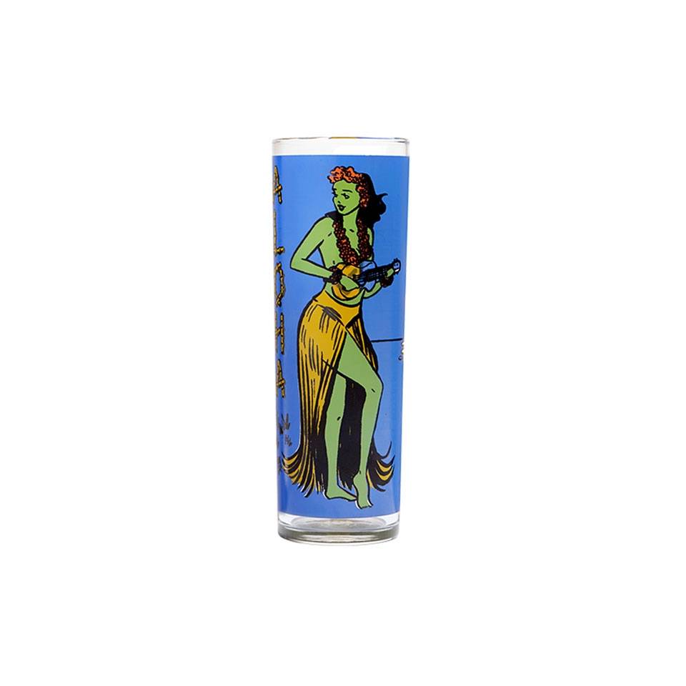 Kahiko Zombie glass tumbler with multicolor decoration cl 39.9