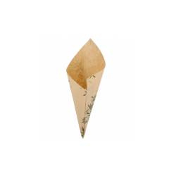 Anti-grease paper cone with Feel Green decoration 1.41 oz.