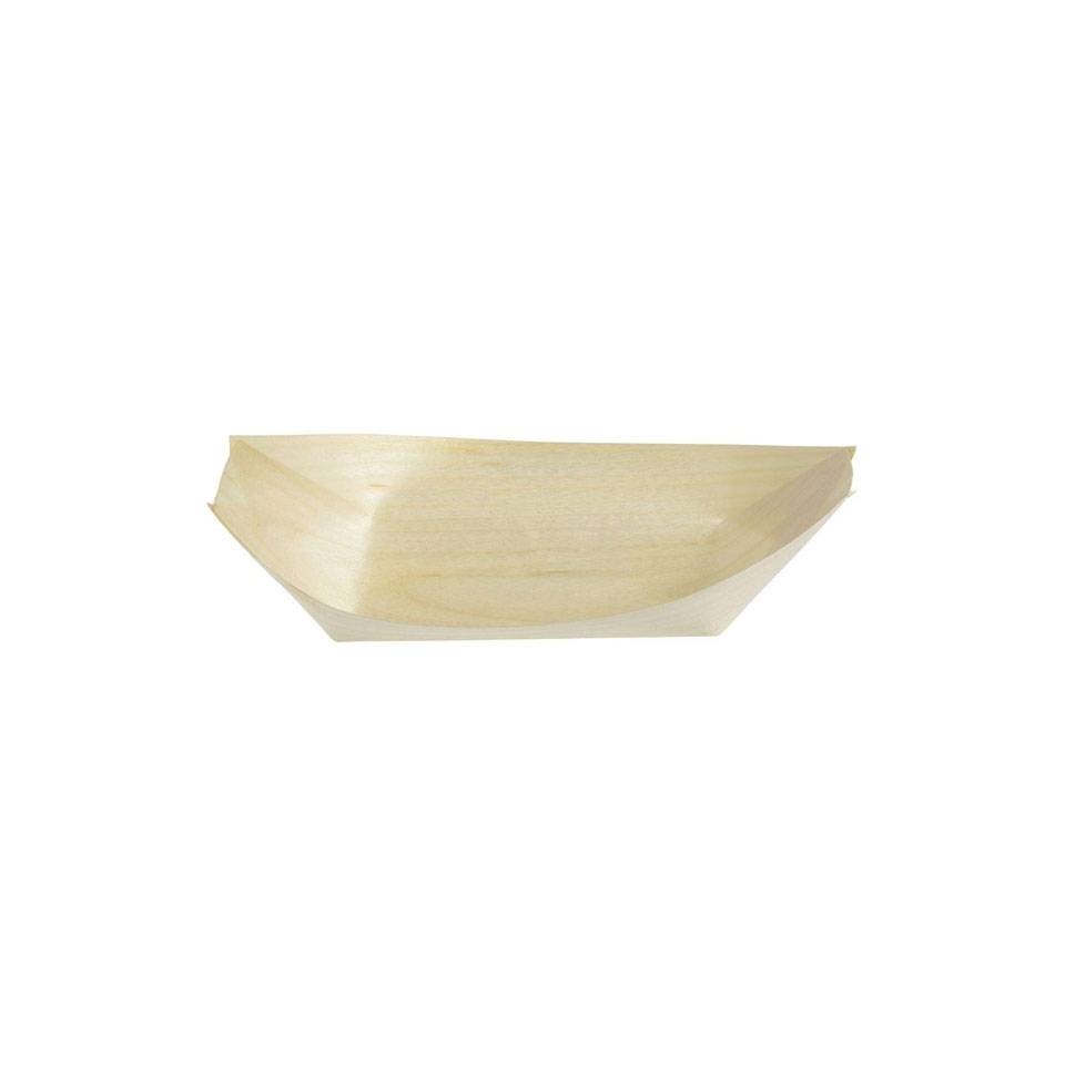 Mini barchetta in legno d'abete cm 14