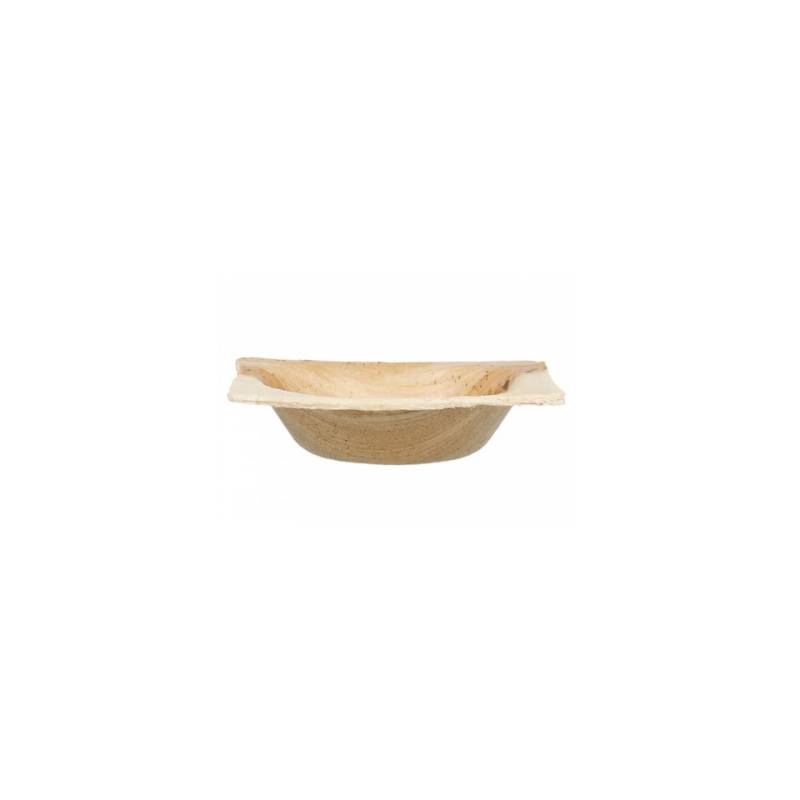 Biodegradable palm leaf sauce saucer 5x5 cm.