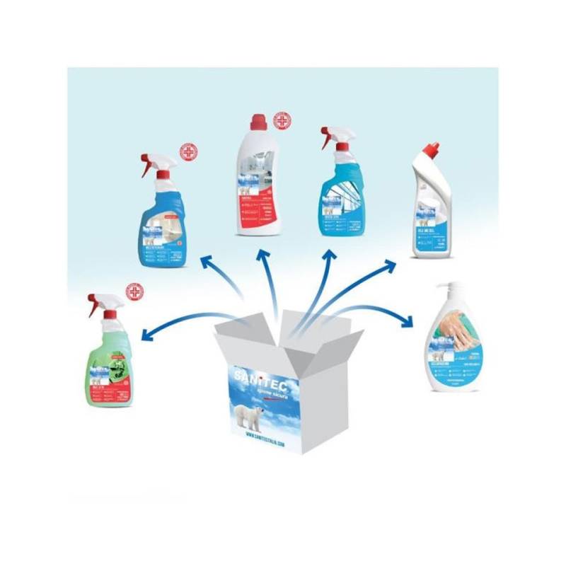 Disinfectant cleaning kit 6 pieces