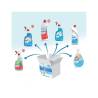 Kit di detergenza disinfettanti 6 pezzi