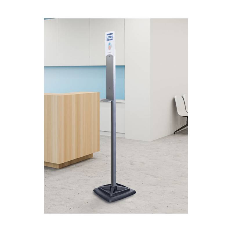 Colonna universale monofacciale con supporto in acciaio verniciato cm 171