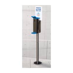 Column with stainless steel outdoor elbow dispenser cm 129