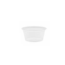 Transparent polypropylene sauce cup 2.02 oz.