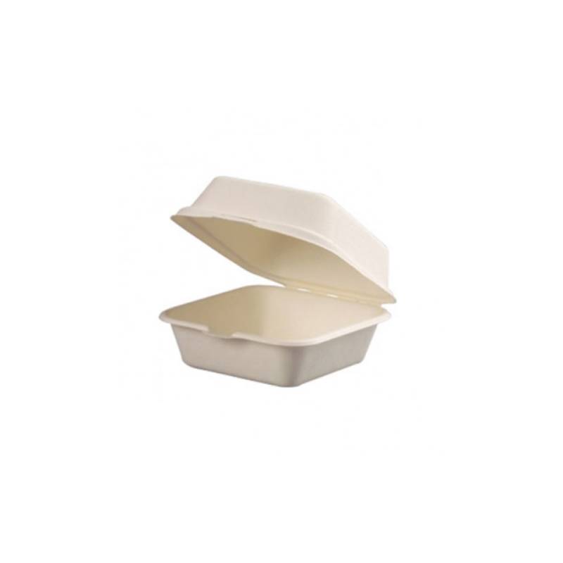 Cellulose pulp container with lid 5.90x5.90x3.15