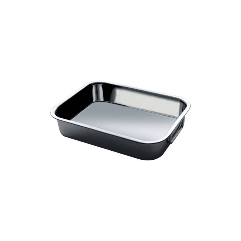 Salvinelli stainless steel rectangular roaster 7.87x11.81 inch