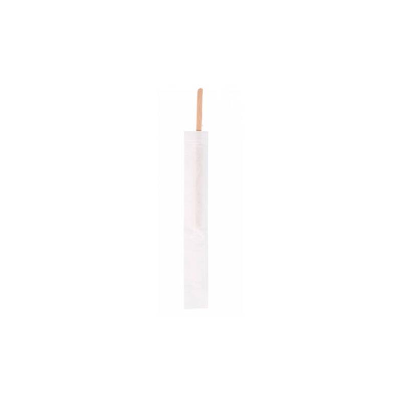 Cuillère à café en bois mono-sachet 11 cm