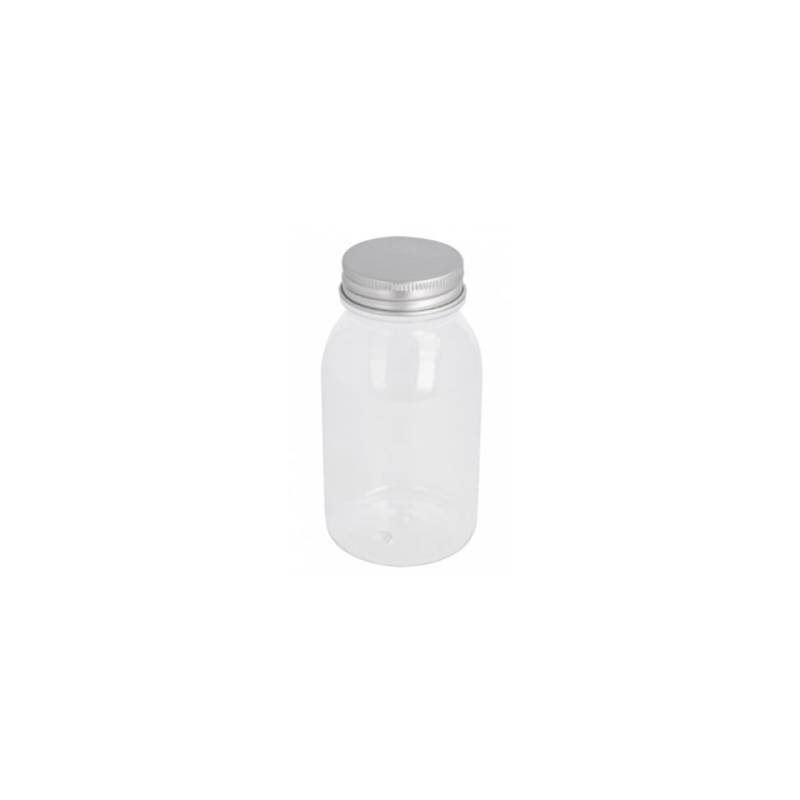 Transparent pet bottle with aluminium cap 7.43 oz.