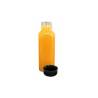 Transparent pet bottles with black cap 16.90 oz.