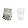 Bicchiere conico biodegradabile mono imbustato in pla trasparente cl 25 