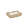 Contenitore con coperchio e finestra in carta e pla cm 22,5x15,5x5